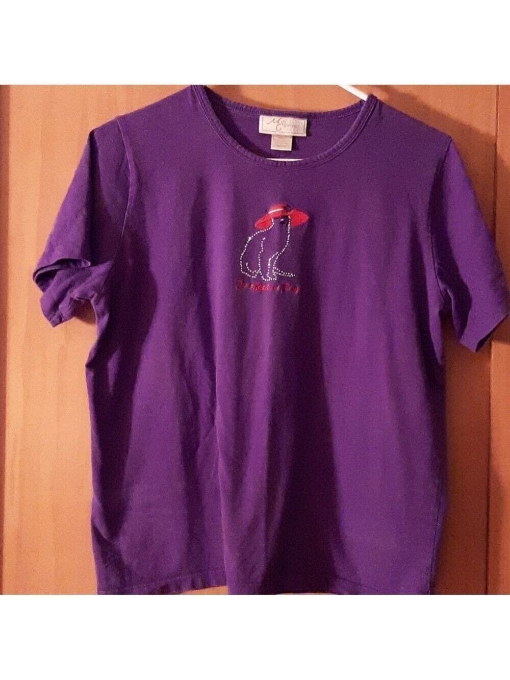 M&C sportswear purple top